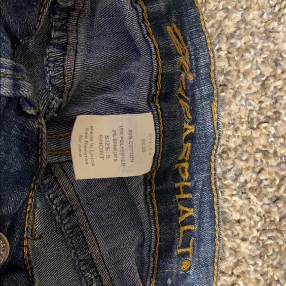 Blue Asphalt Jeans Size 5 Short Style 